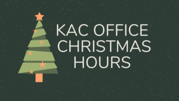 KAC Office Christmas Hours