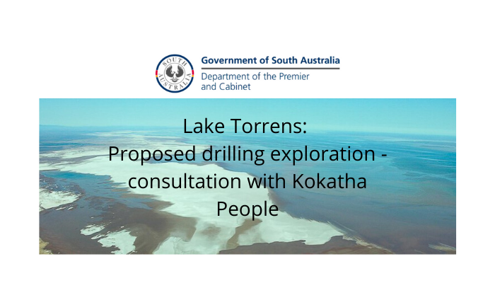 Consultation – Lake Torrens drilling proposal