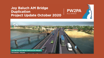 Joy Baluch AM Bridge Duplication Project Update October 2020
