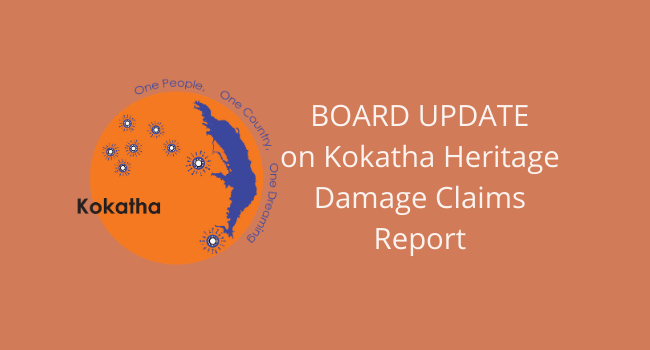 Board Update on Kokatha Heritage Damage Claims Report