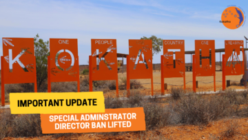 IMPORTANT UPDATE FROM THE KAC BOARD OF DIRECTORS
