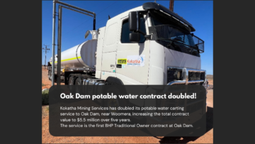 OAK DAM POTABLE WATER CONTRACT DOUBLED