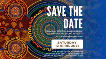 SAVE THE DATE - SATURDAY 12 APRIL