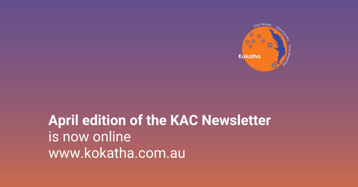APRIL EDITION OF THE KAC NEWSLETTER NOW ONLINE