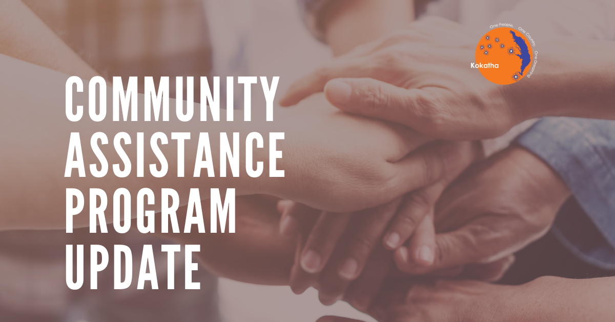 IMPORTANT COMMUNITY ASSISTANCE PROGRAM UPDATE
