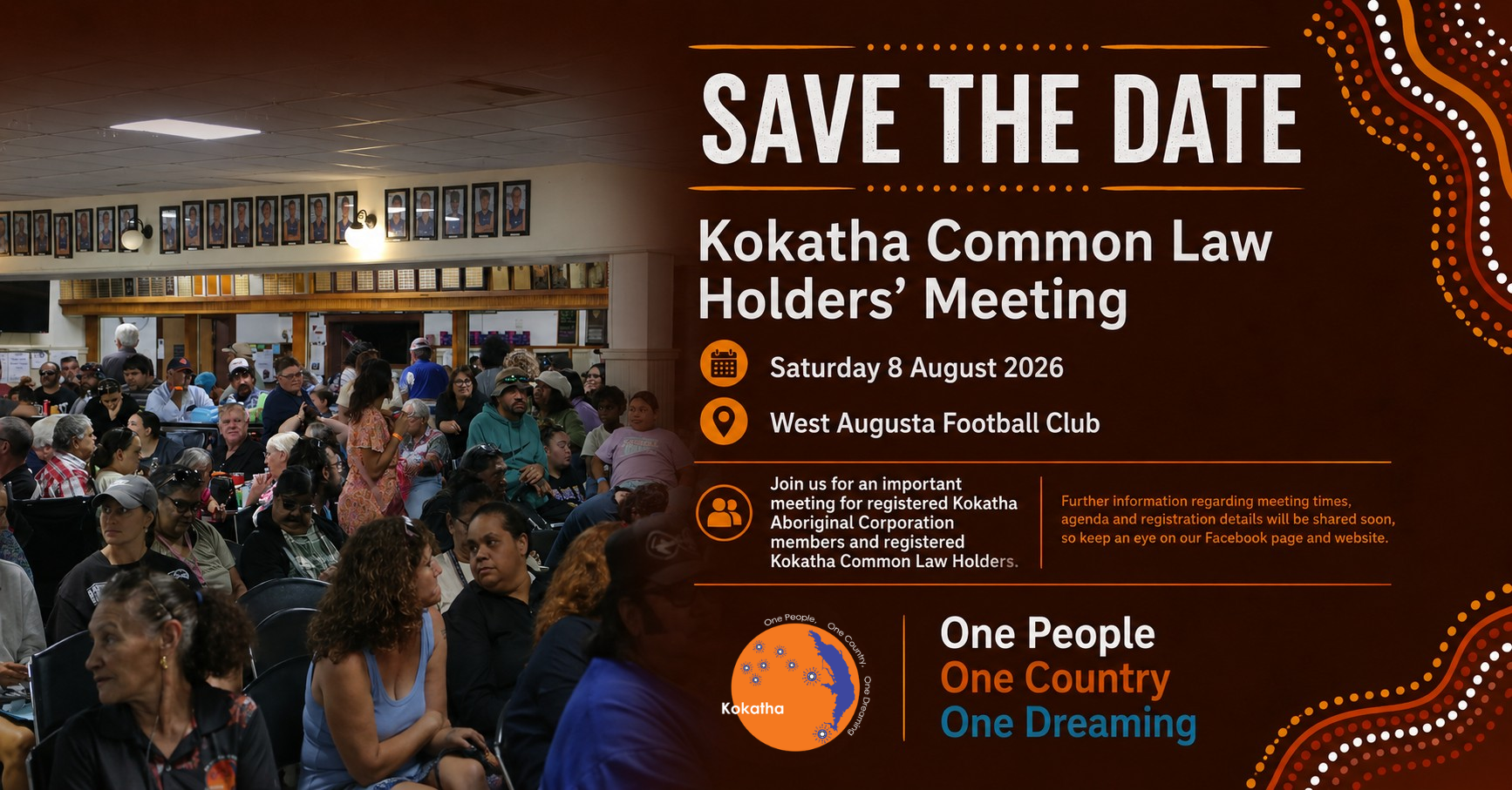 SAVE THE DATE KAC CLHM – SATURDAY 8 AUGUST 8