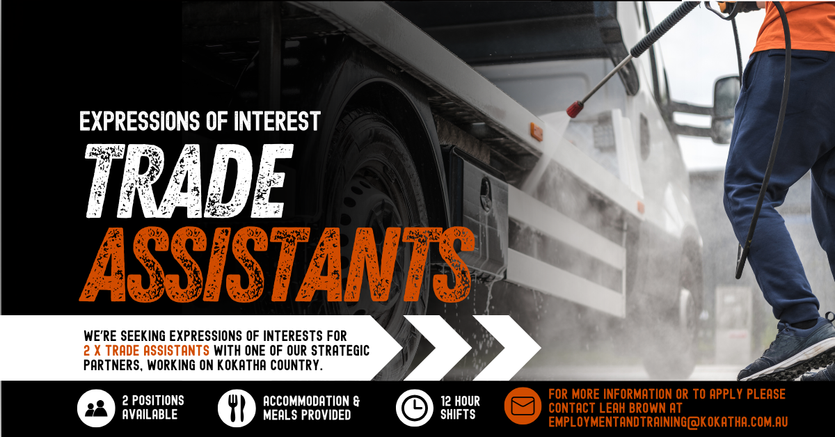 EXPRESSIONS OF INTEREST – 2 X TRADE ASSISTANTS