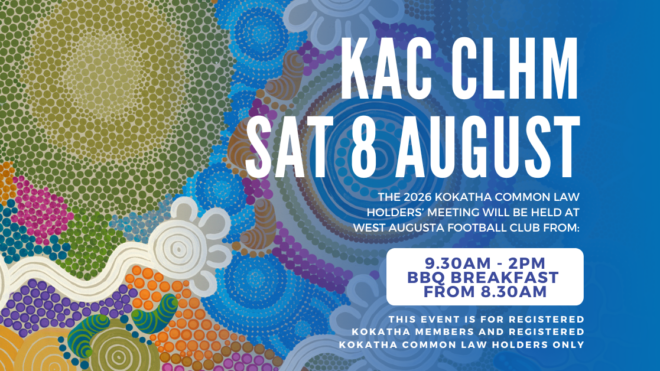 KAC COMMON LAW HOLDERS' MEETING - 8 AUGUST