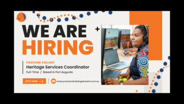 WE'RE HIRING - HERITAGE SERVICES COORDINATOR