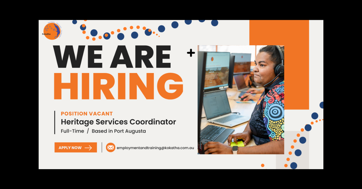 WE’RE HIRING – HERITAGE SERVICES COORDINATOR
