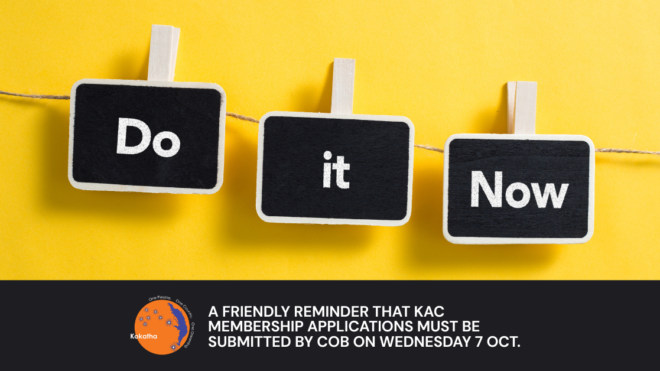KAC MEMBERSHIPS CUT OFF DATE - 7 OCTOBER