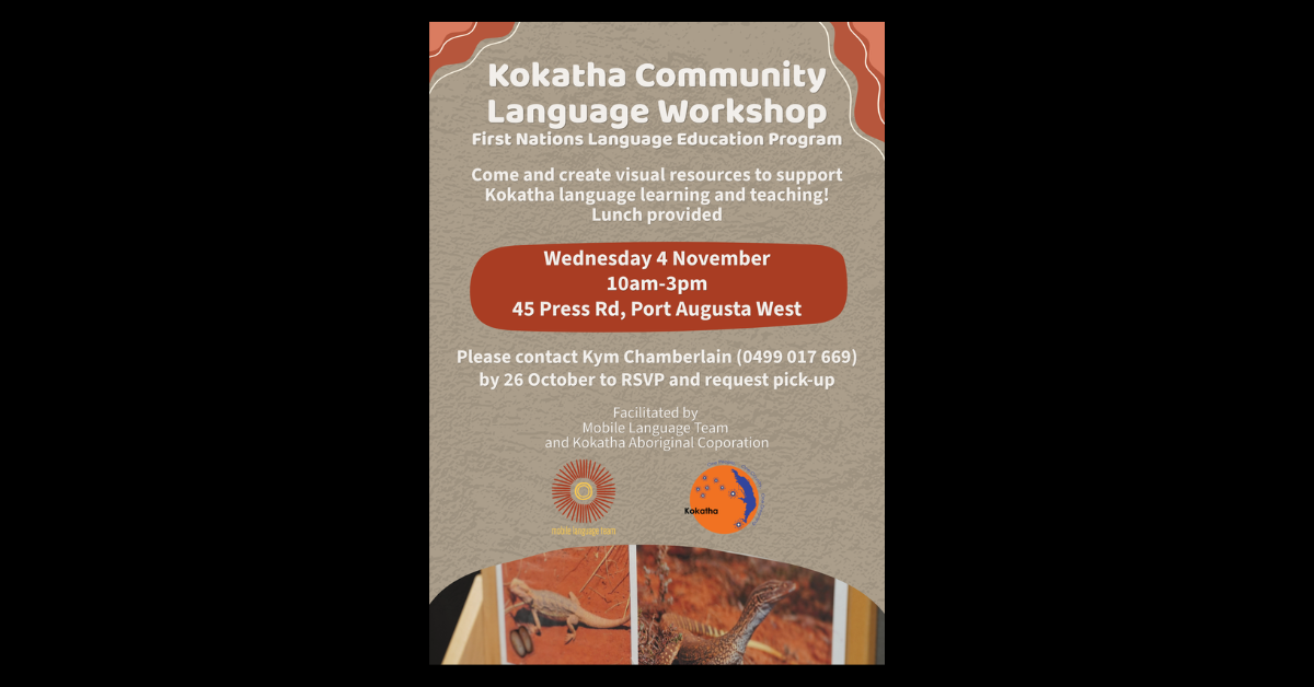 KOKATHA COMMUNITY LANGUAGE WORKSHOP