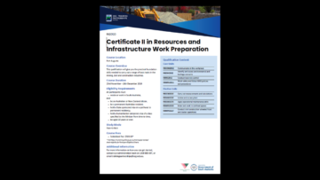 UPCOMING TRAINING OPPORTUNITY - MINING, CIVIL & CONSTRUCTION