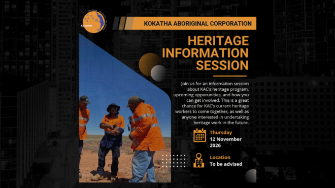 KAC HERITAGE INFORMATION SESSION