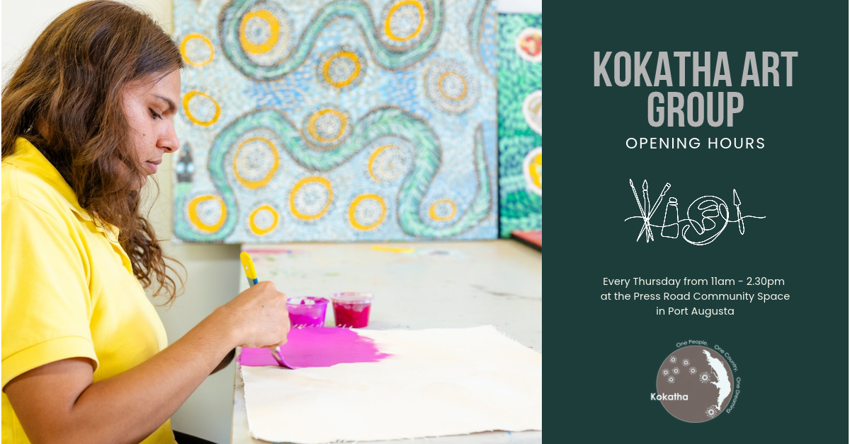 KOKATHA WEEKLY ART GROUP BACK ON